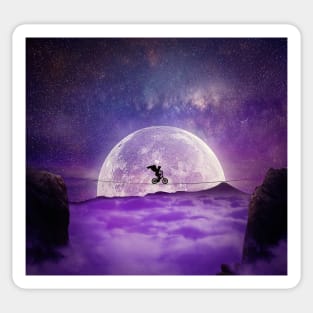 balance moonlight Sticker